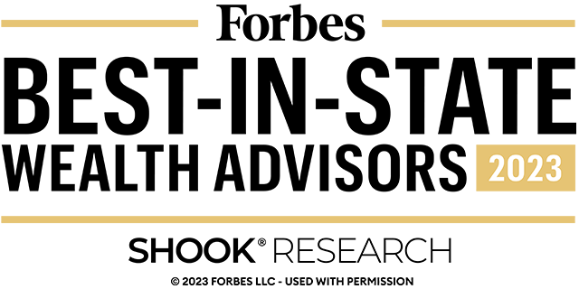 Forbes Best-In-State Wealth Advisors 2023 Shook Registered Research Copyright 2023 Forbes LLC Used with permission